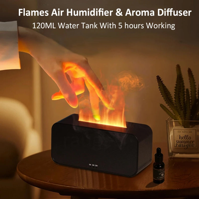 Lángeffektes Aroma Diffúzor és Párásító