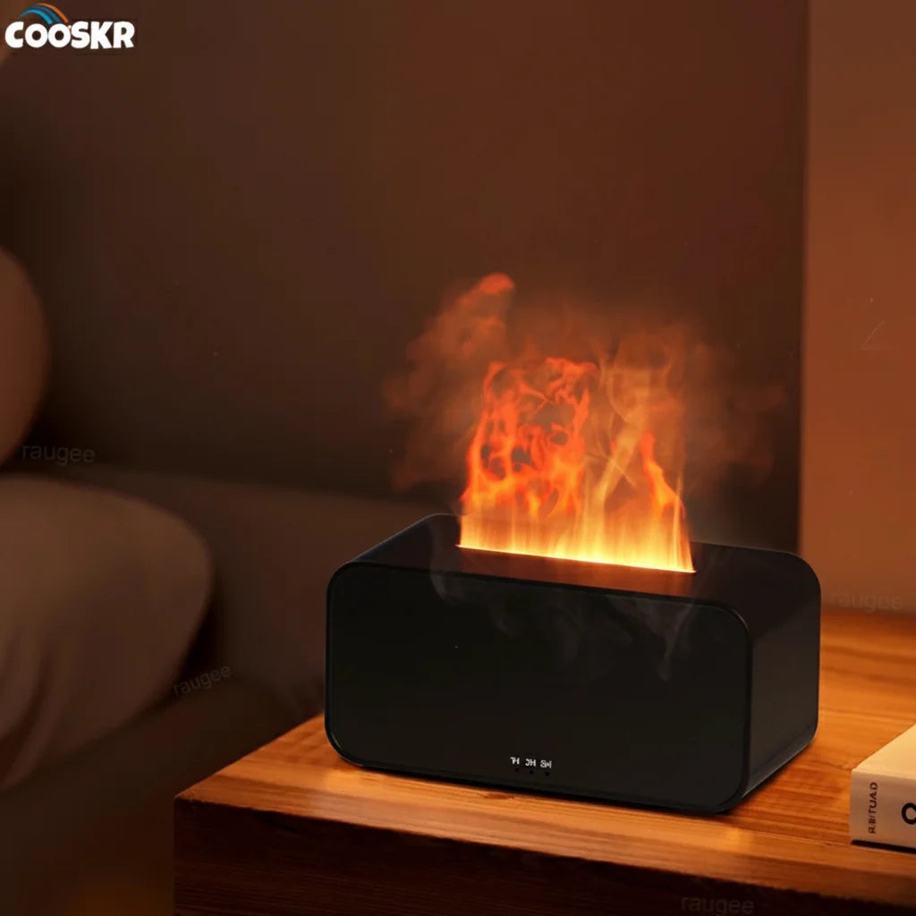 Lángeffektes Aroma Diffúzor és Párásító